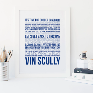Commemorating Vin Scully an American sportscaster By These Items 10