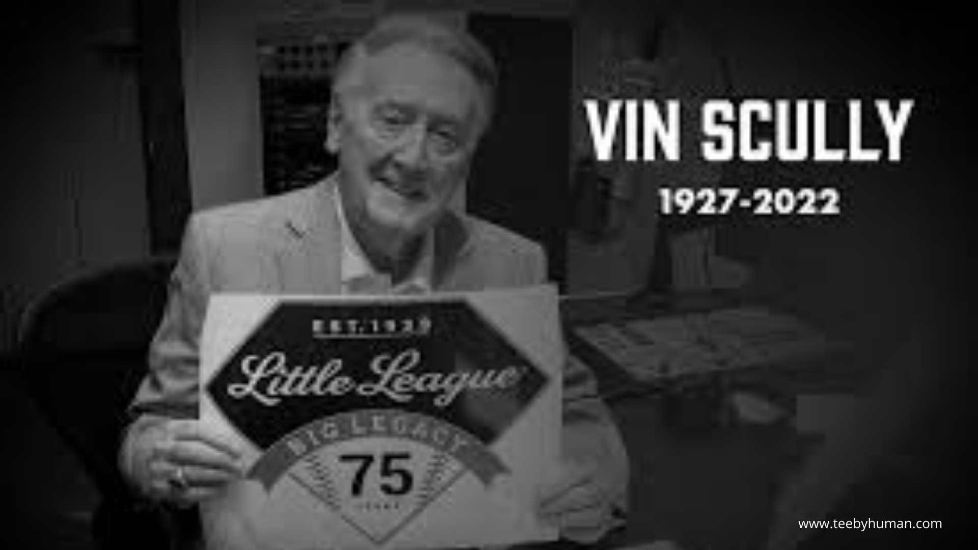 Commemorating Vin Scully an American sportscaster By These Items